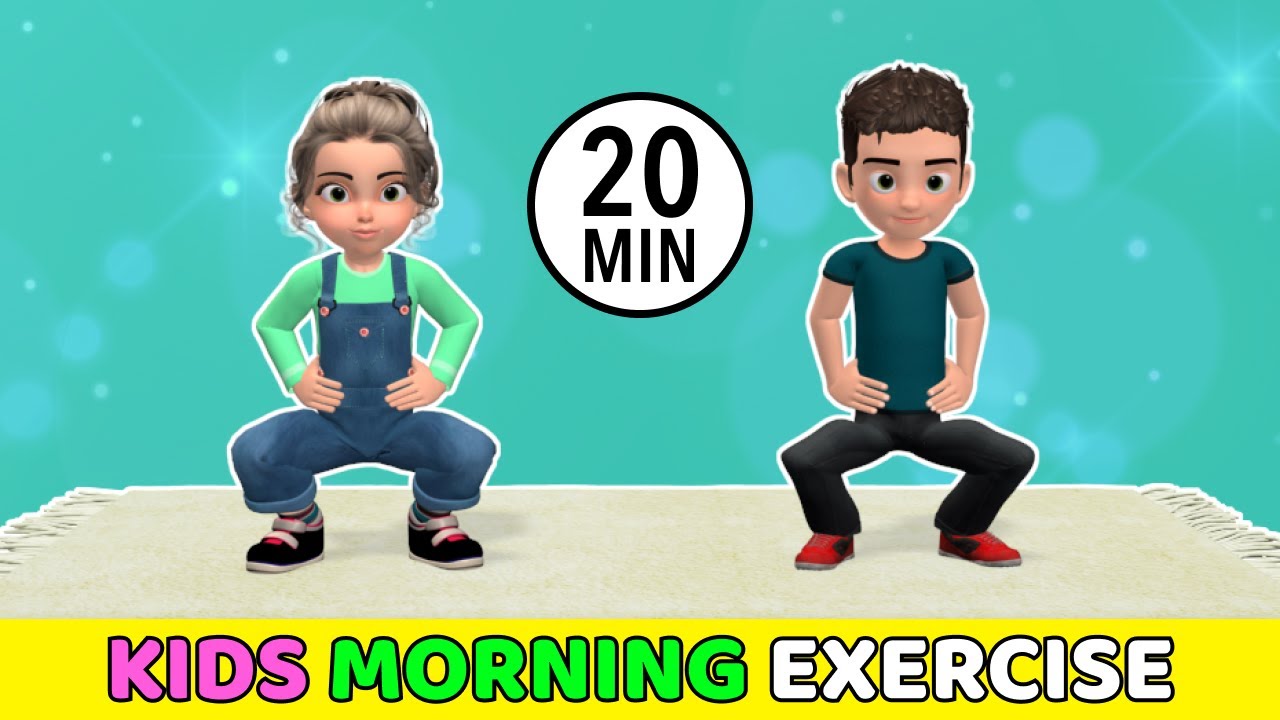 20-Minute Kids Morning Exercise - Start The Day Right