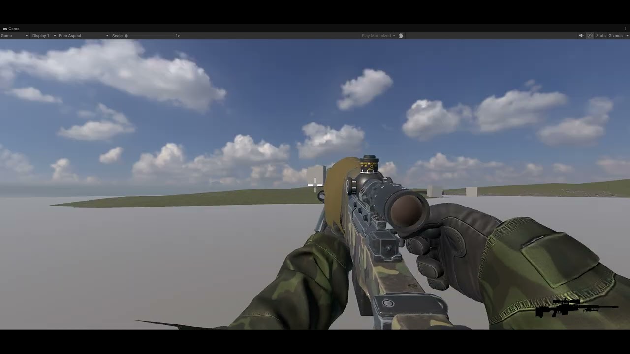 Testing sniper scope 