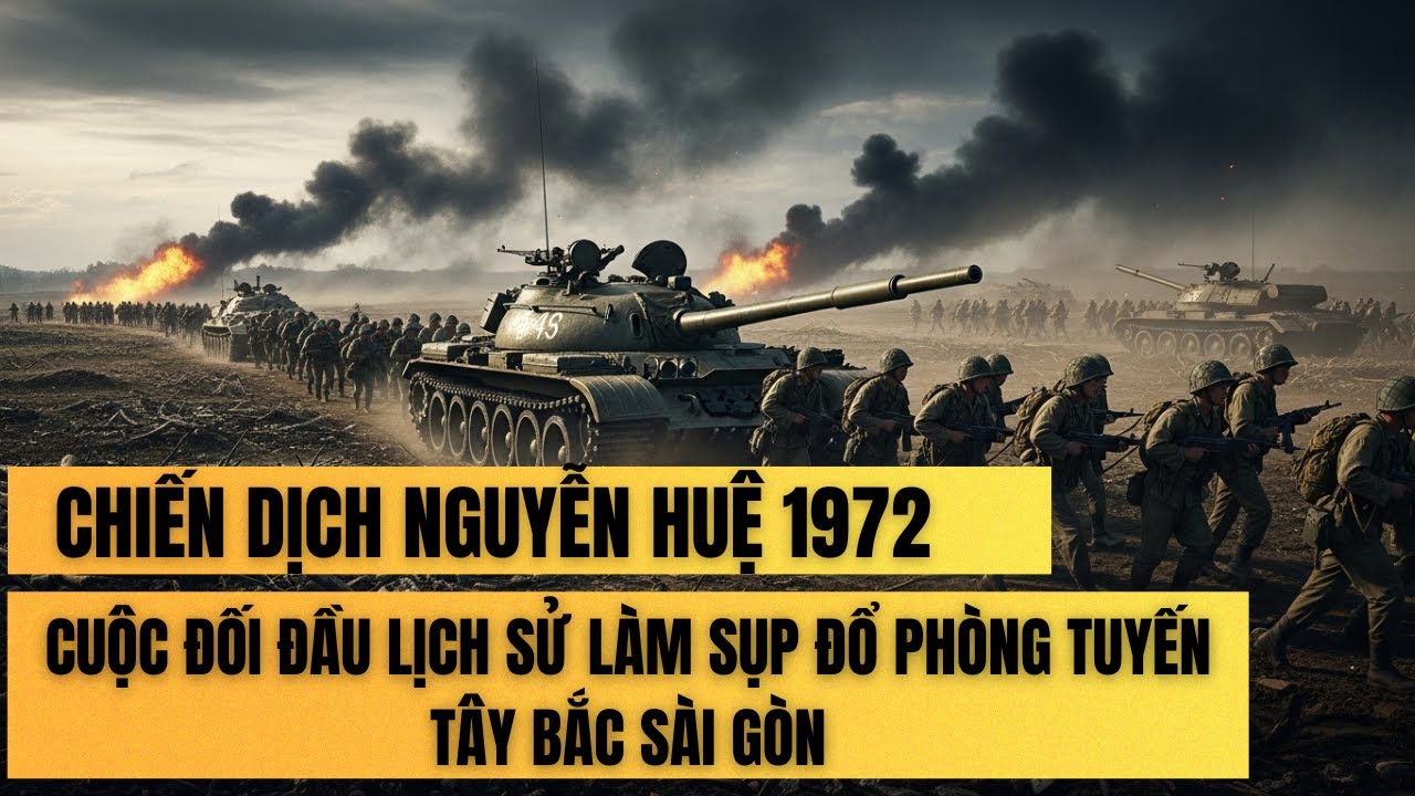 CHIẾN DỊCH NGUYỄN HUỆ 1972: CUỘC ĐỐI ĐẦU LỊCH SỬ LÀM SỤP ĐỔ PHÒNG TUYẾN TÂY BẮC SÀI GÒN