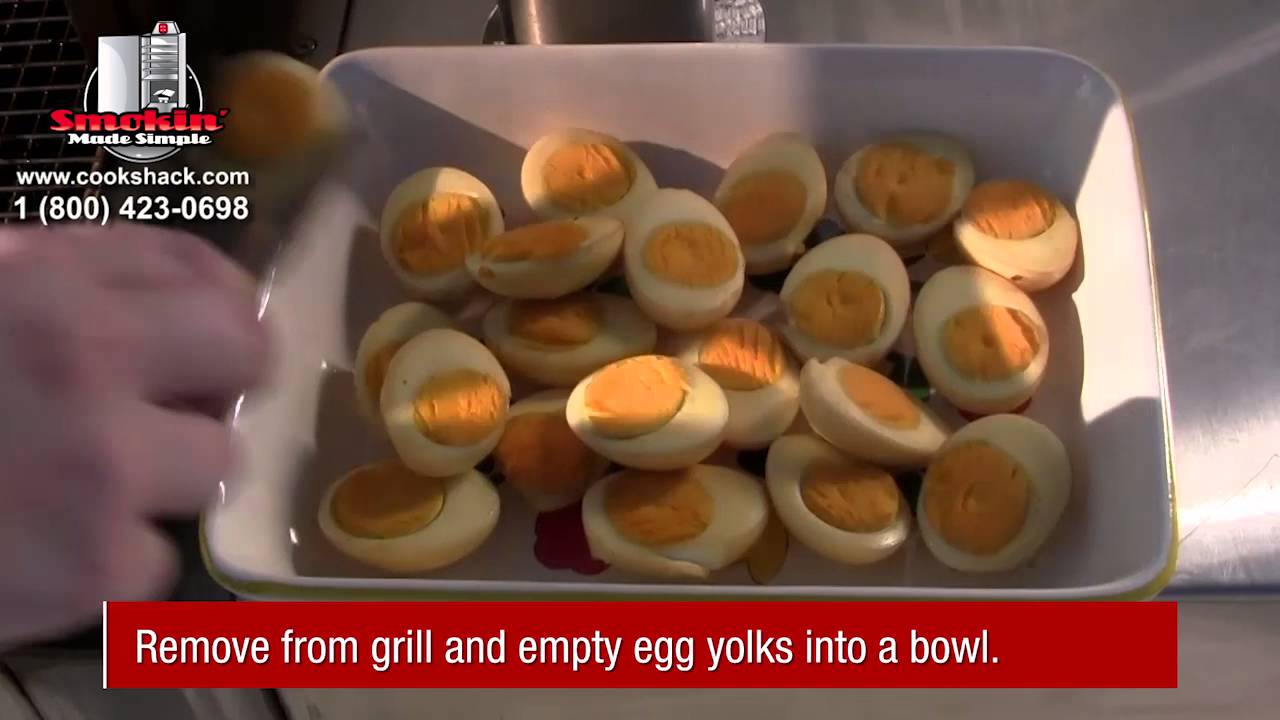 Smoked Deviled Eggs on the PG1000