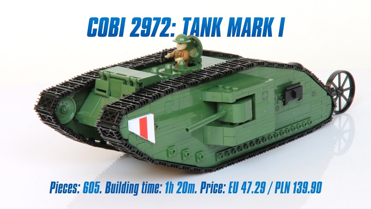 [COBI 2972] Tank Mark I review & speed build