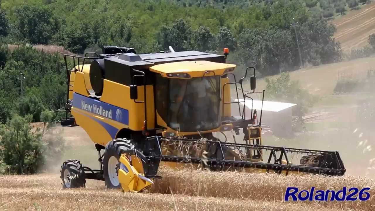 TREBBIATURA FRUMENTO 2013 CON NEW HOLLAND CSX7050 HILLSIDE  Full HD