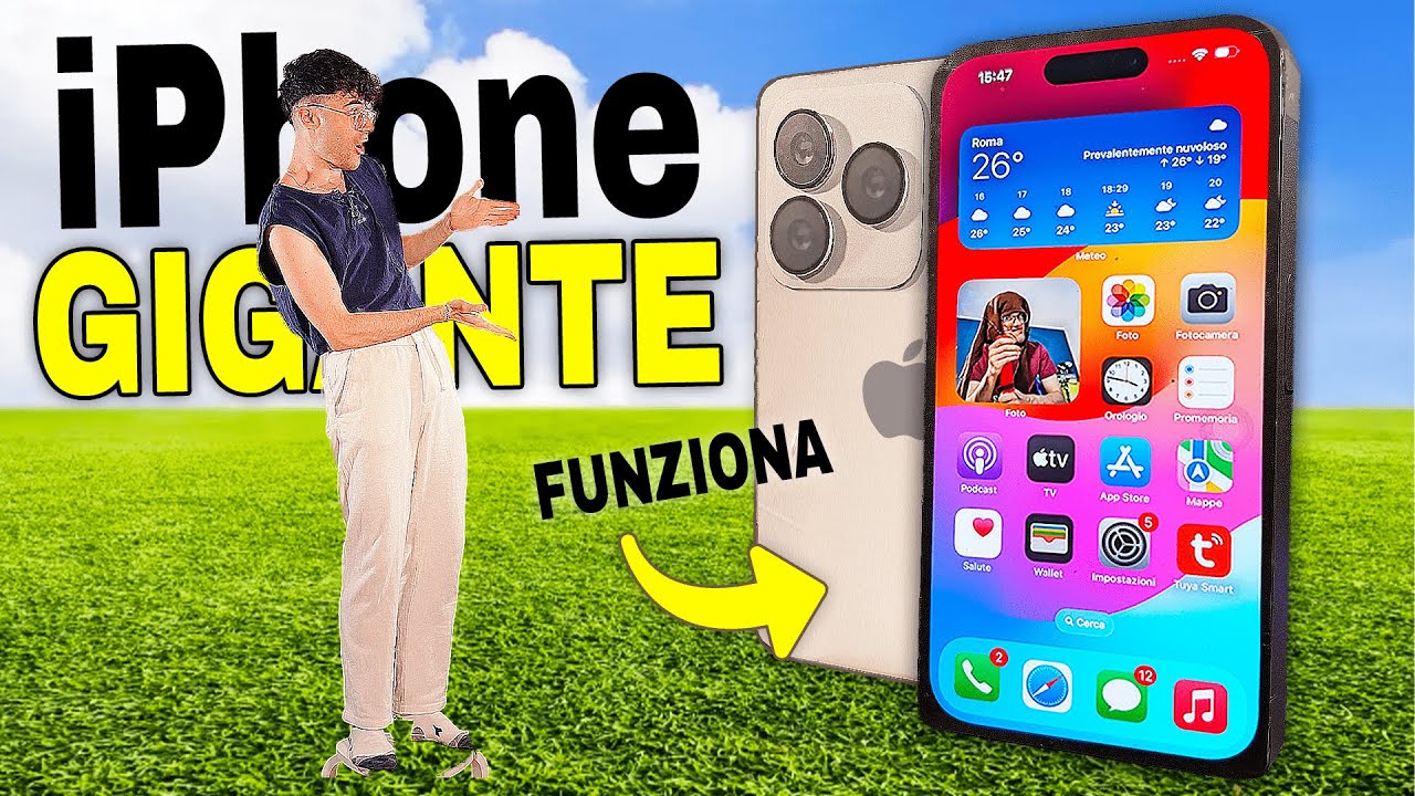 HO COSTRUITO L'IPHONE 15 PIÙ GRANDE DEL MONDO 😨 *funziona davvero*