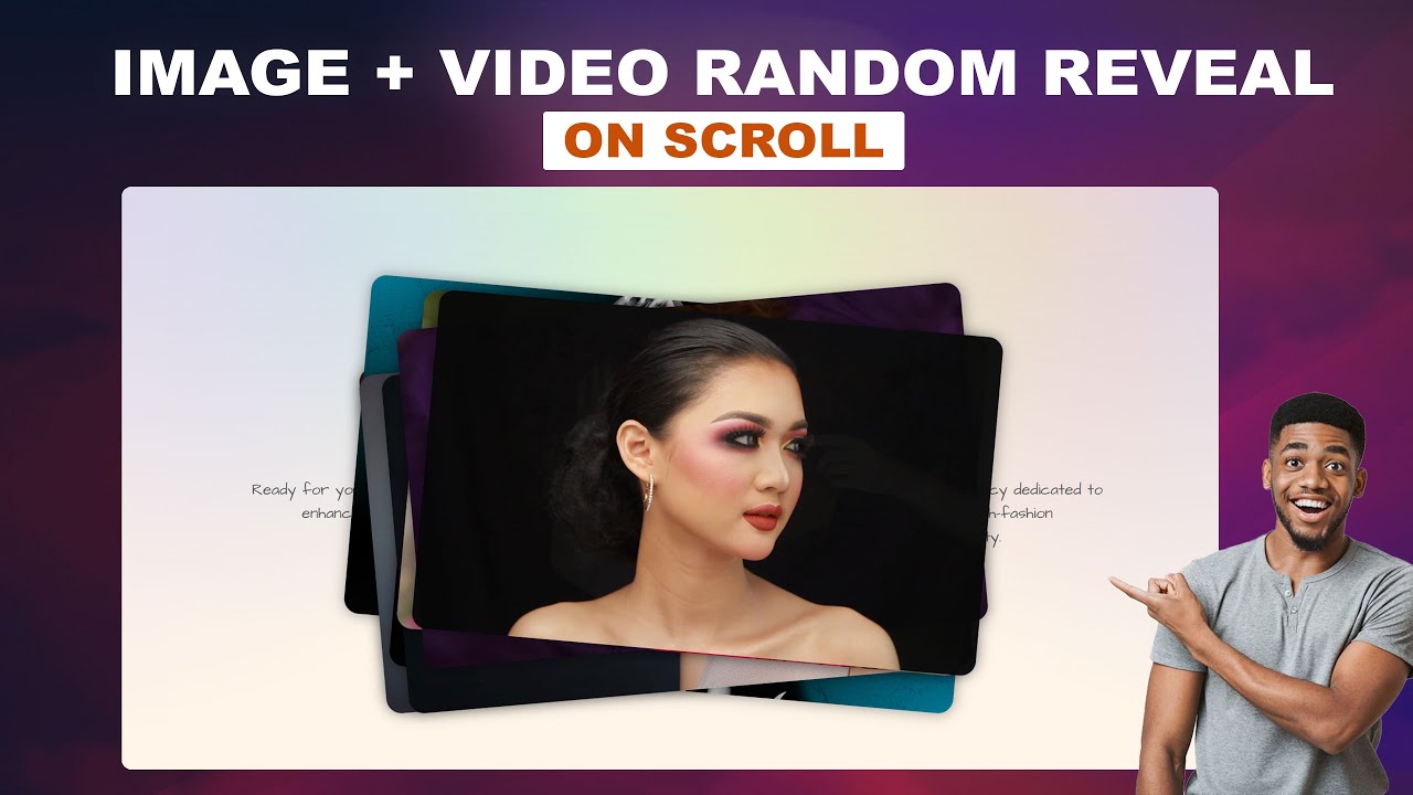 Анимация случайного позиционирования на основе прокрутки с использованием Elementor + GSAP