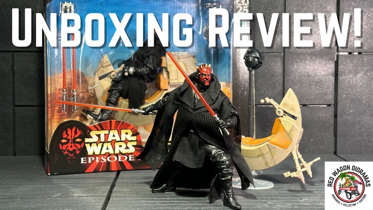 Black Series Darth Maul & Sith Speeder SDCC '24 Exclusive Unboxing Review #starwars #blackseries