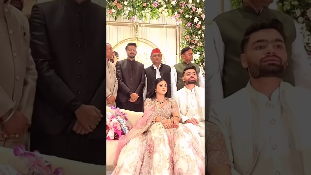 cm akhilesh yadav come priya saroj wedding #priyasaroj #rinkusingh #akhileshyadav #samajwadiparty