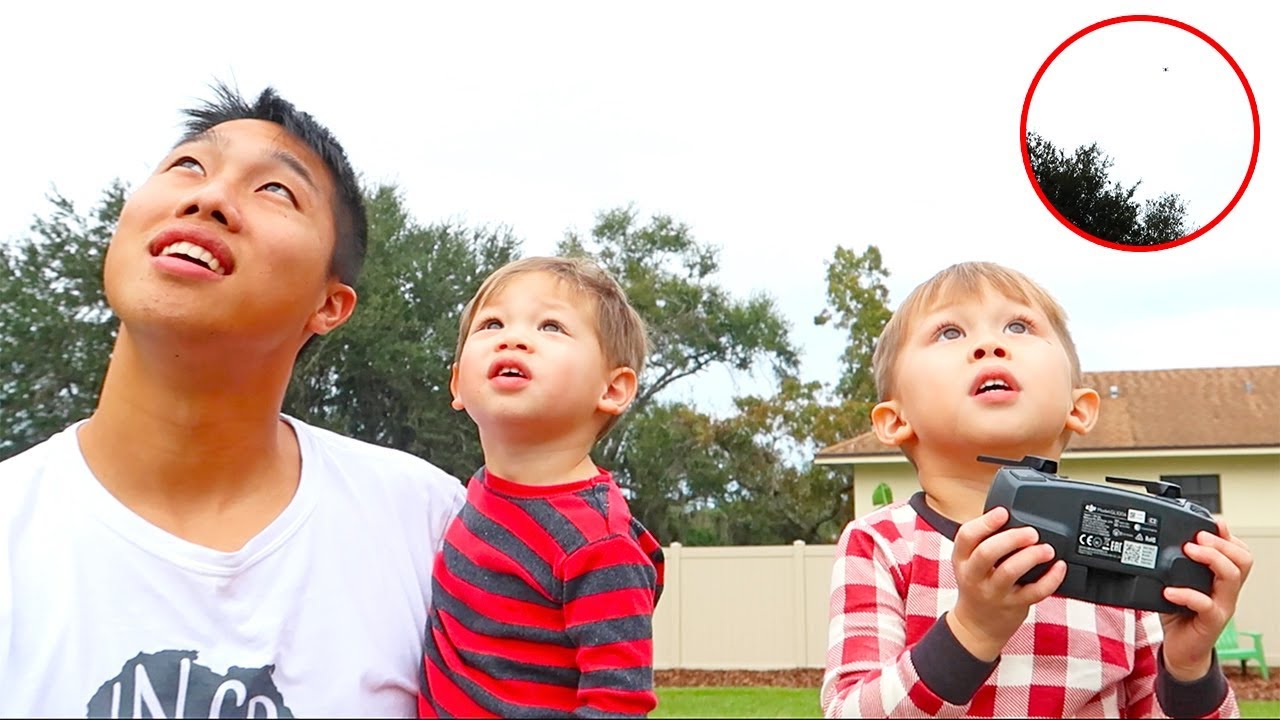 Toddlers Almost CRASH A Mini Drone!