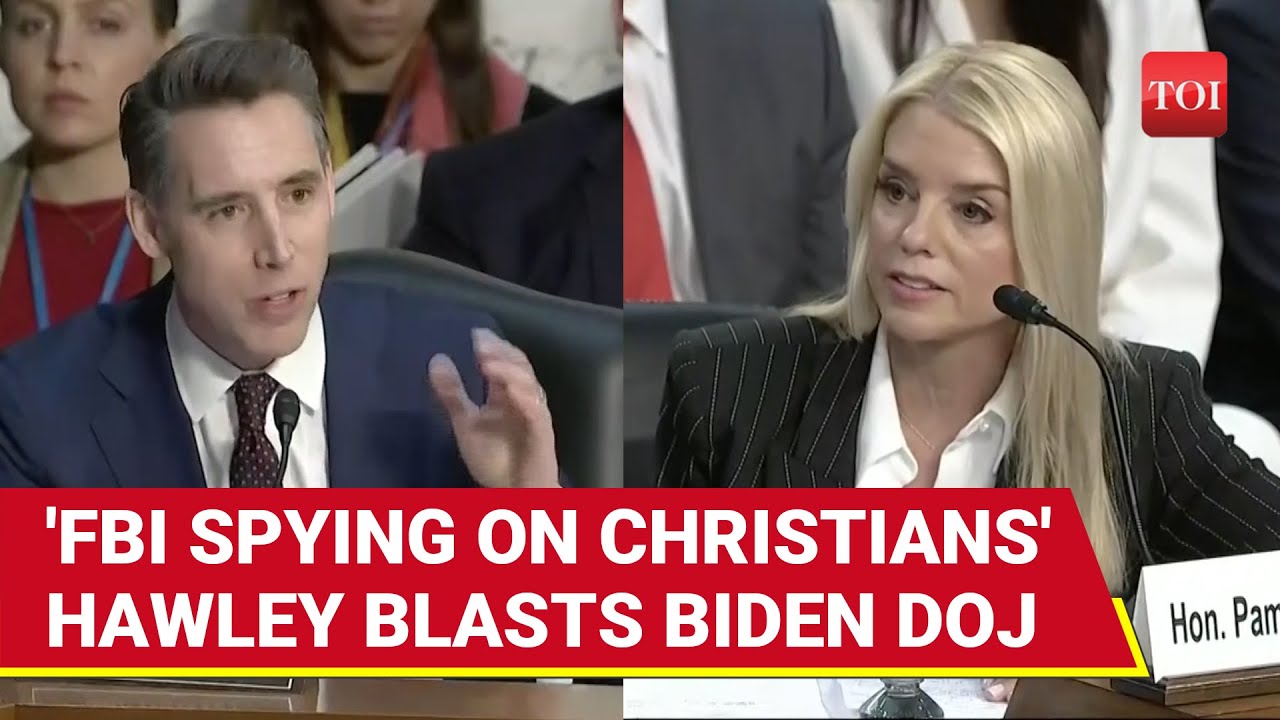 'Most Outrageous Abuse In American History': Hawley Tears Into Biden DOJ At Bondi Hearing