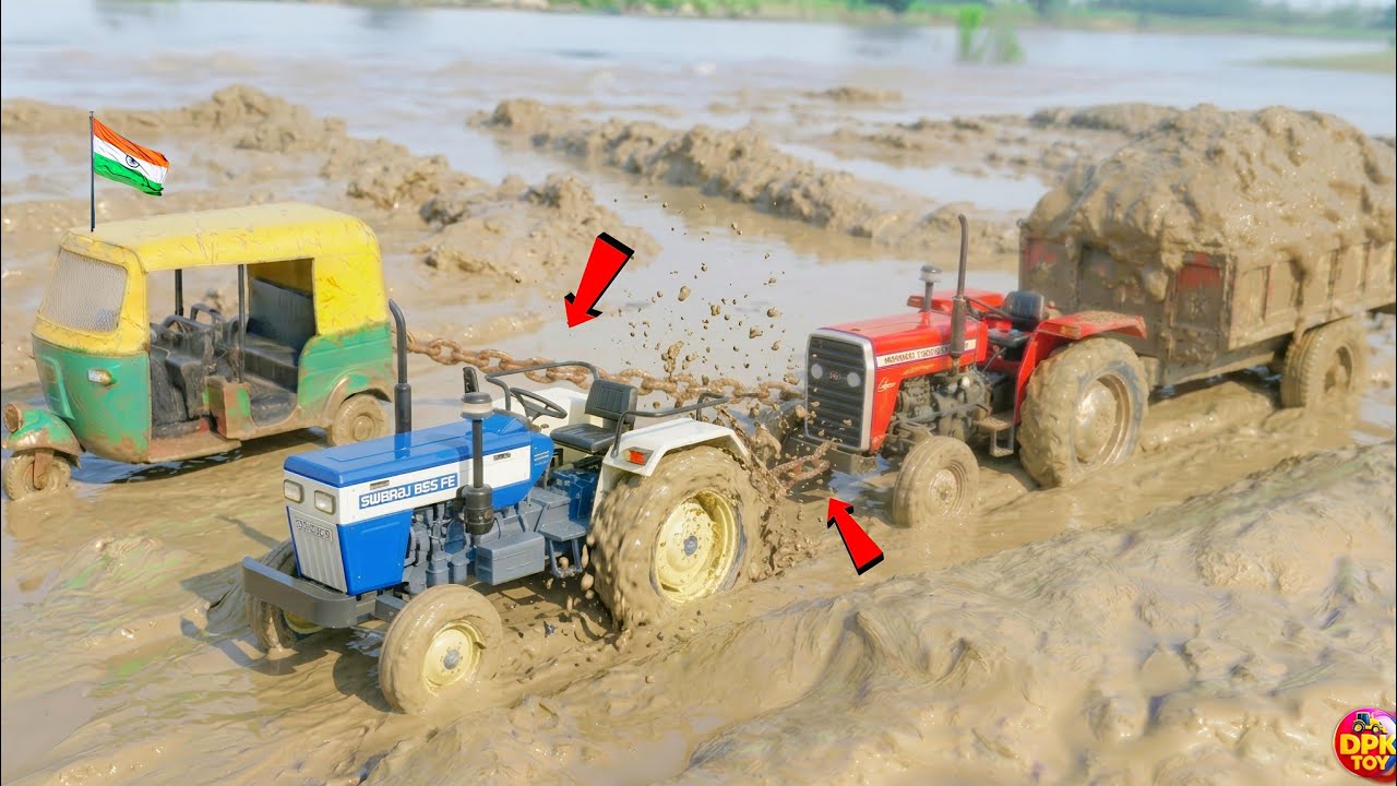 Mahindra Container Sand Loading Massey Swaraj 2 Tata Dumper Auto Ri  ickshaw Accident Jcb7cx ? 