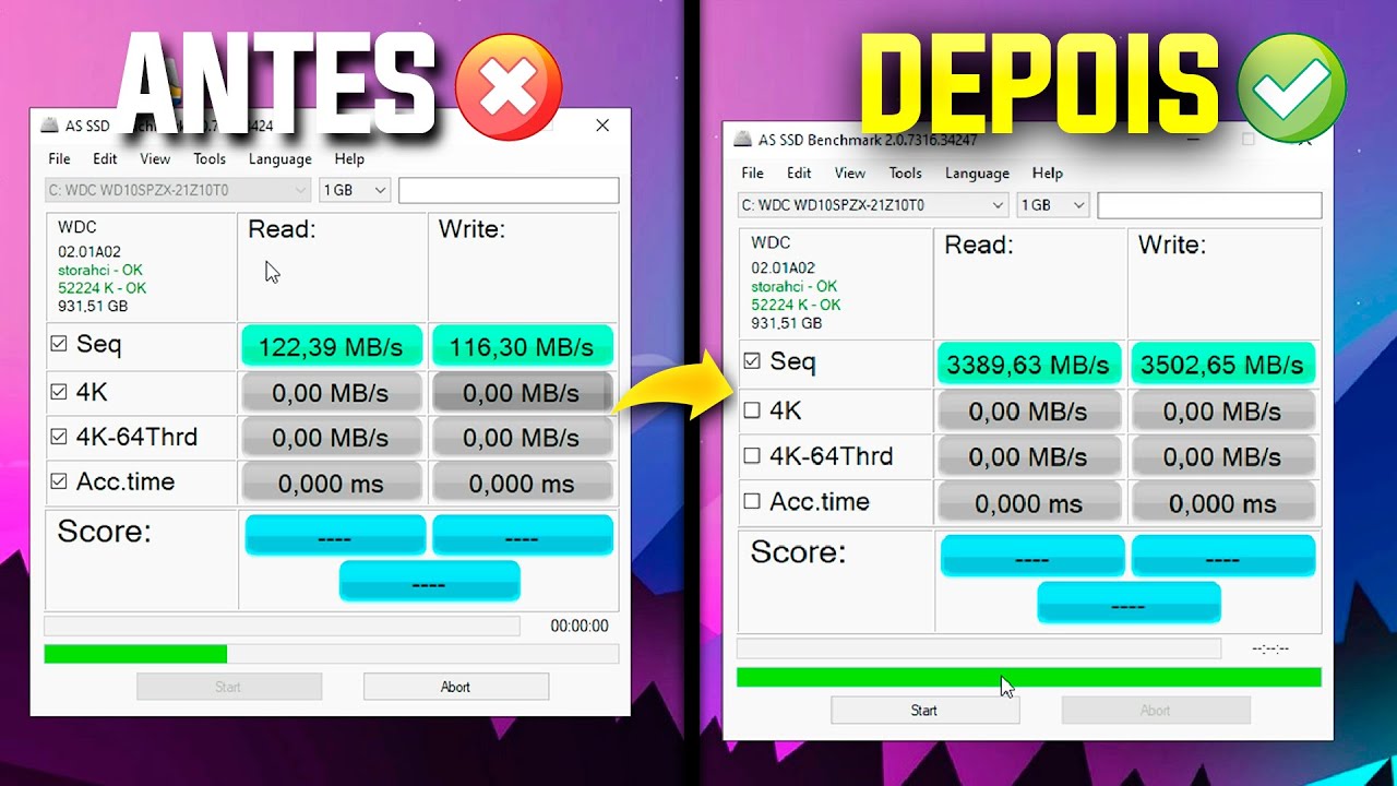 Как увеличить скорость вашего SSD/HD! (Чтобы ваш компьютер и игры запускались быстрее) 🔧