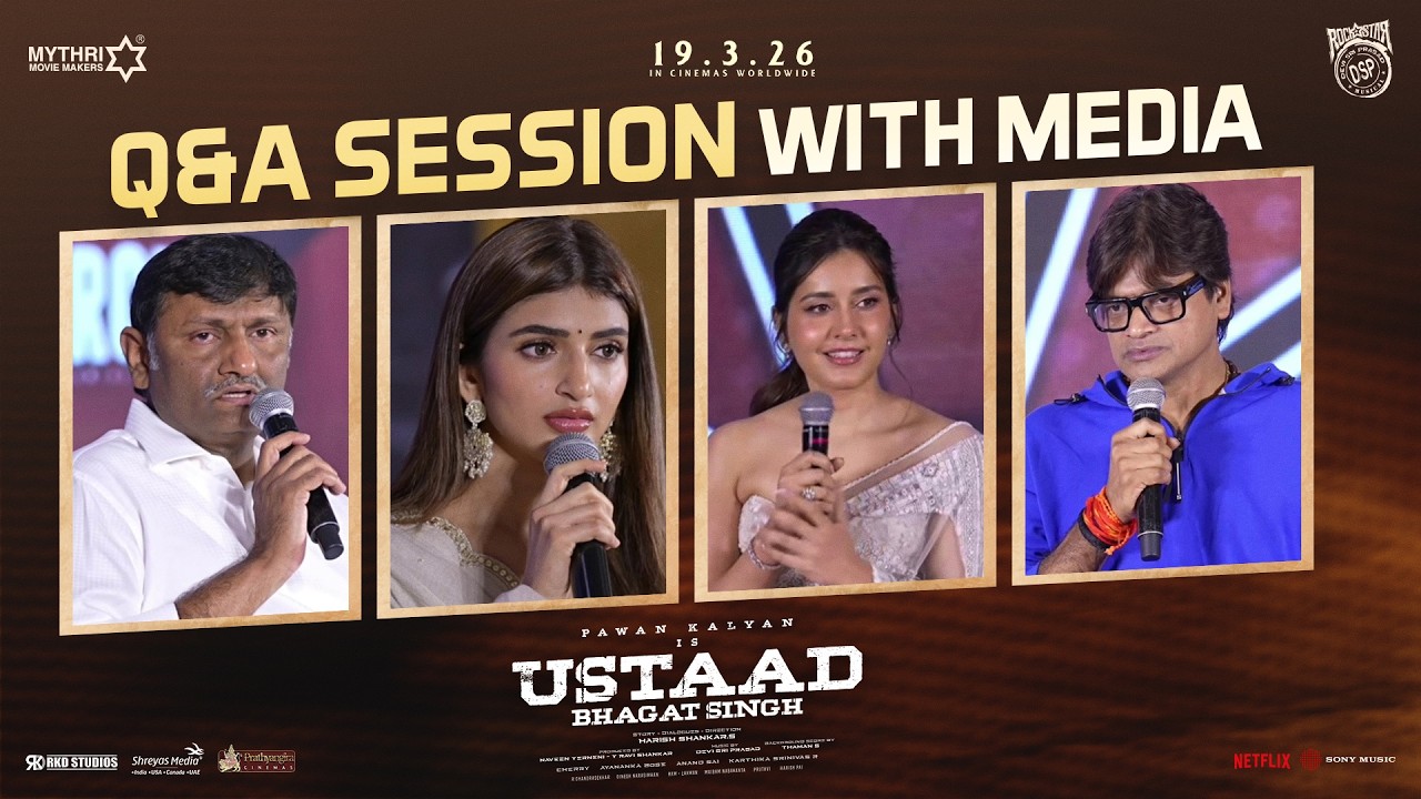 Q&A Session with Media | Ustaad Bhagat Singh Release Press Meet | Pawan Kalyan | Harish Shankar