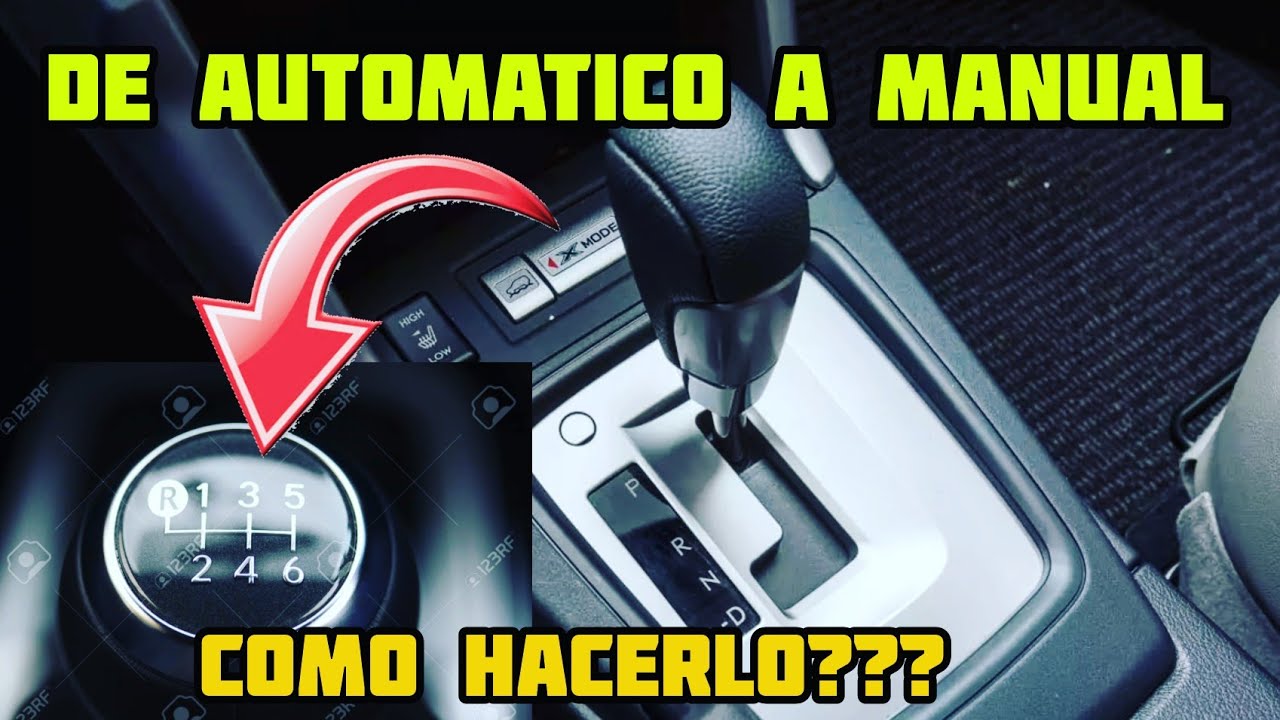 🪛⚙ Como convertir  un coche de AUTOMATICO A MANUAL🧰🧰