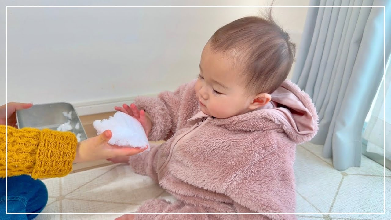 【仲良し】お兄ちゃんが妹のために雪を持ってきてくれました⛄️