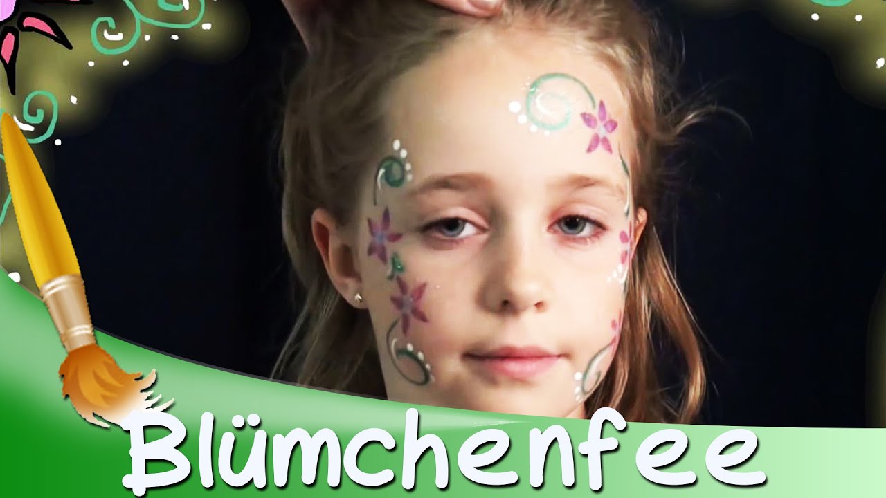 🐯 Kinderschminken Bl&uuml;mchenfee Tutorial  ||  Karneval & Fasching HD