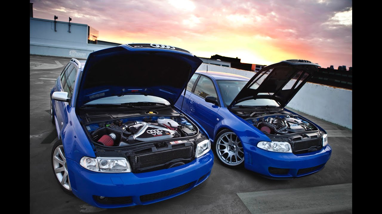 2001 RS4 B5 Avant 450hp + (R)S4 B5 Sedan 650hp - walkaround, launch