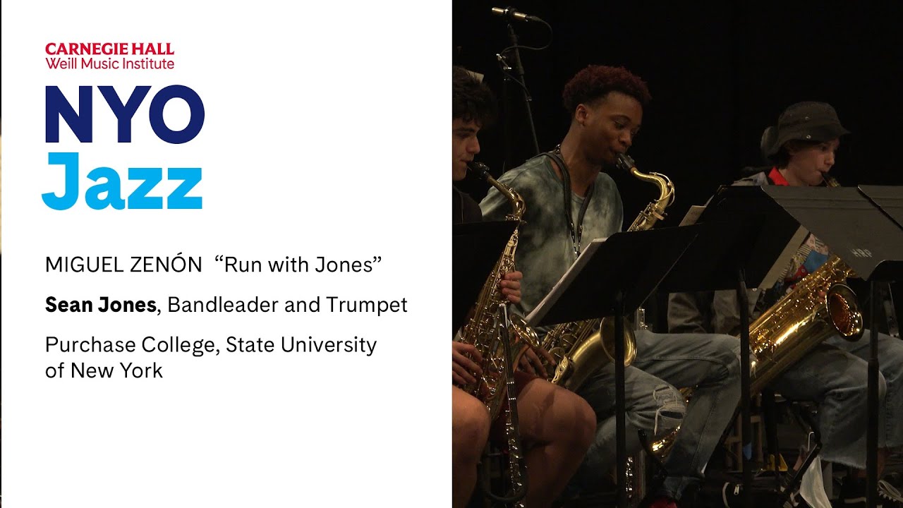 NYO Jazz Rehearses Miguel Zenón’s “Run with Jones”
