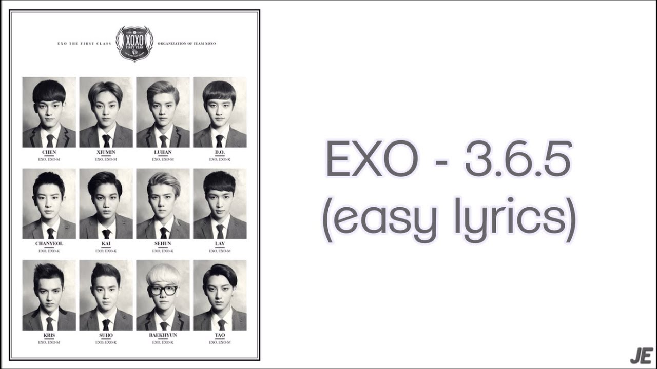 EXO-K - 3.6.5 (EASY LYRICS)