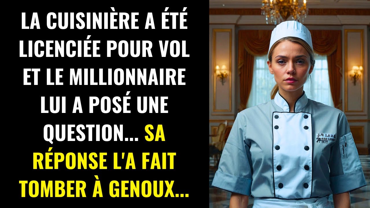 LA CUISINIÈRE A ÉTÉ LICENCIÉE POUR VOL ET LE MILLIONNAIRE LUI A POSÉ UNE QUESTION... SA RÉPONSE...