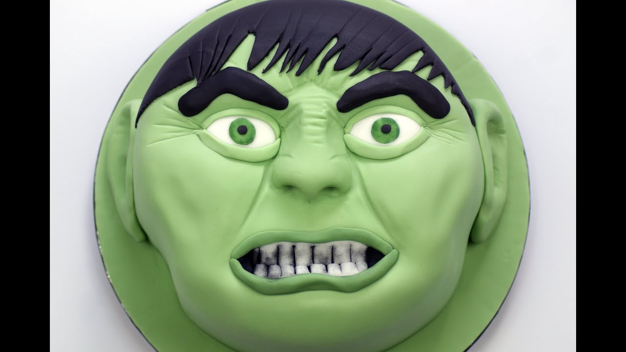 Making an Incredible Hulk Cake