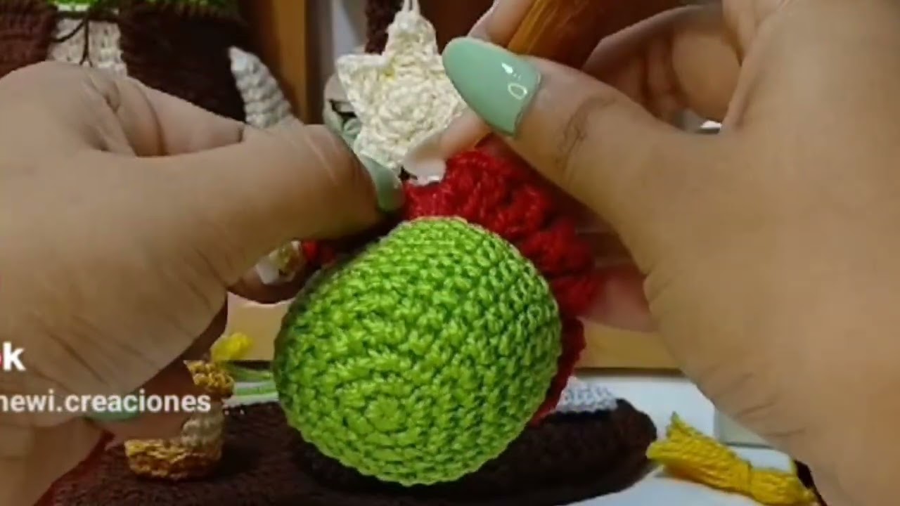 Grinch Colgante Navideño Amigurumi | Tutorial paso a paso 