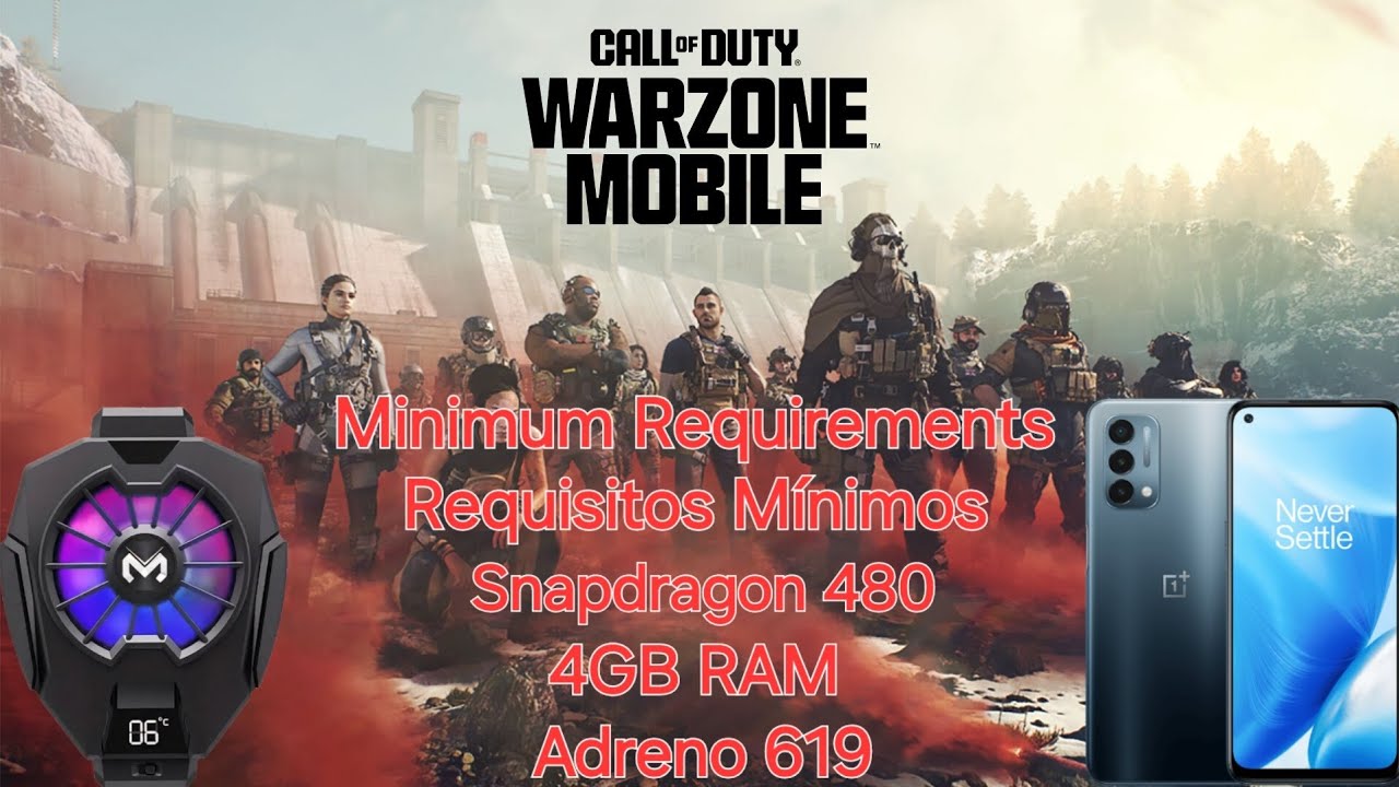 Warzone Mobile Snapdragon 480 4GB RAM Adreno 619