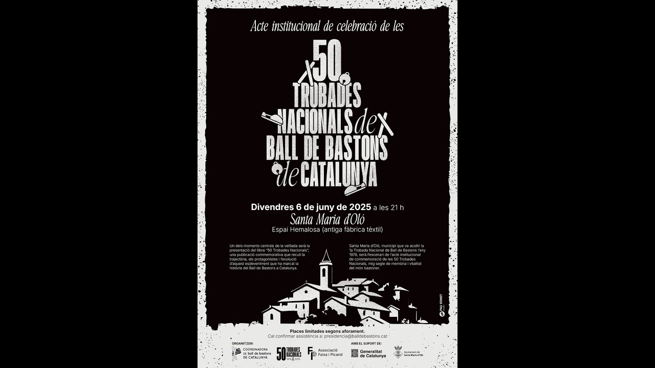 Acte institucional de celebració de les 50 Trobades Nacionals de Ball de Bastons de Catalunya