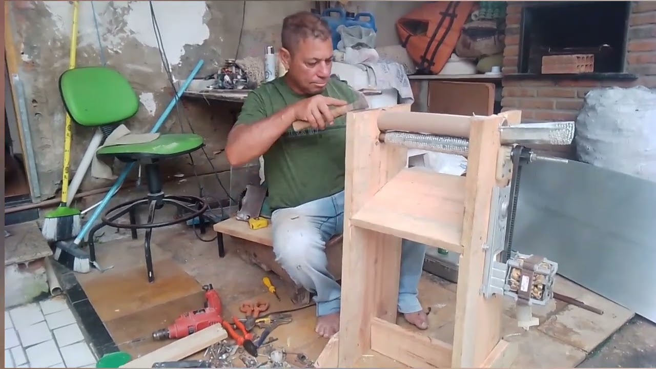 fazendo máquina de fazer pamonha! 