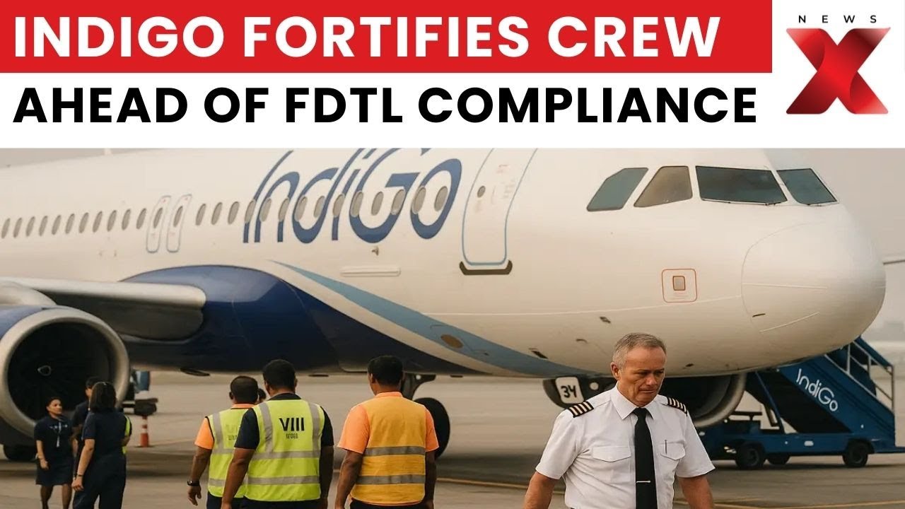 IndiGo Boosts Crew Buffer to 3%, Raises Pilot Ratios Ahead of DGCA Rest Norms | NewsX