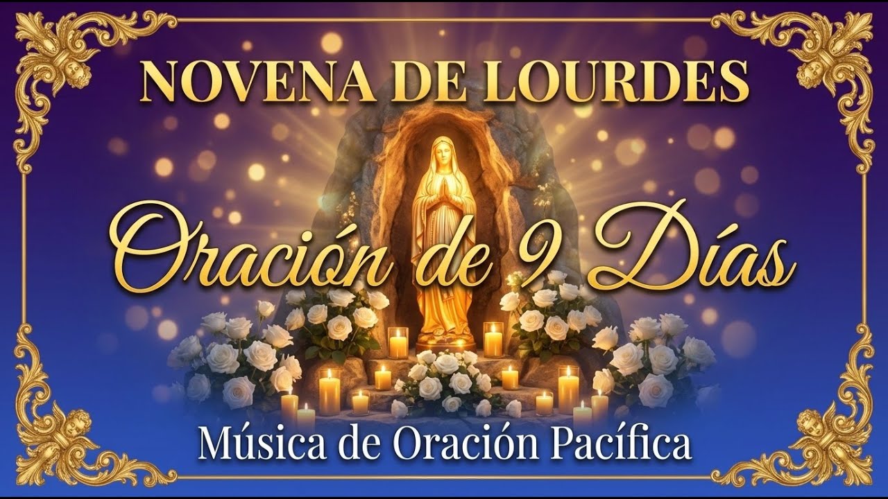 Novena de Lourdes 🌹 Oración de 9 Días a Nuestra Señora de Lourdes | Música de Oración Pacífica