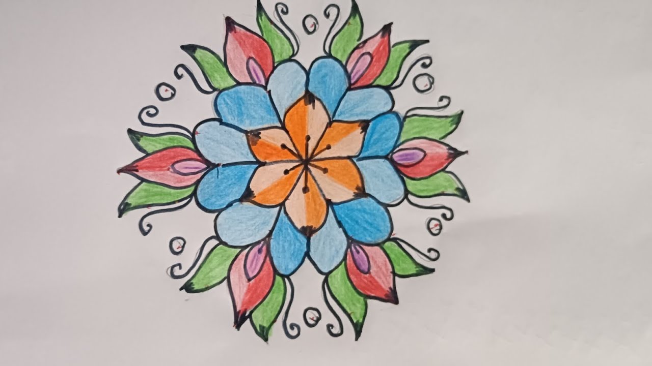 9x5 chukkala muggu #trending #trending #drawing #art #rangoli