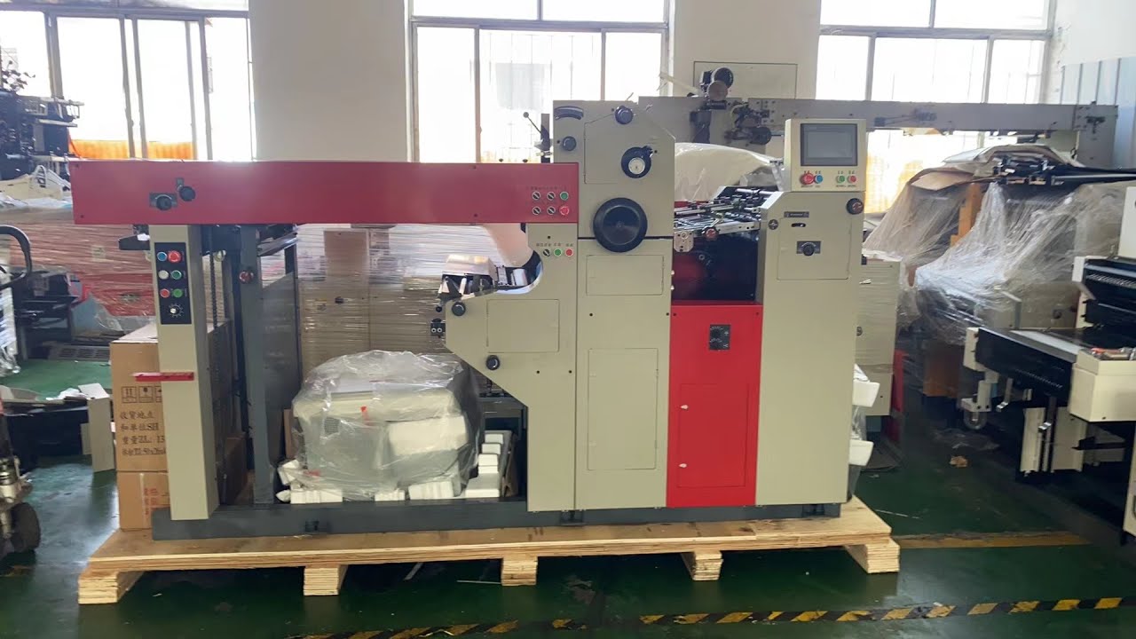 DOUBLE SIDES OFFSET PRINTING MACHINE 1+1 COLORS HIGH DELIVERY TABLE TYPE 620X450MM MODEL:ZR62DSH
