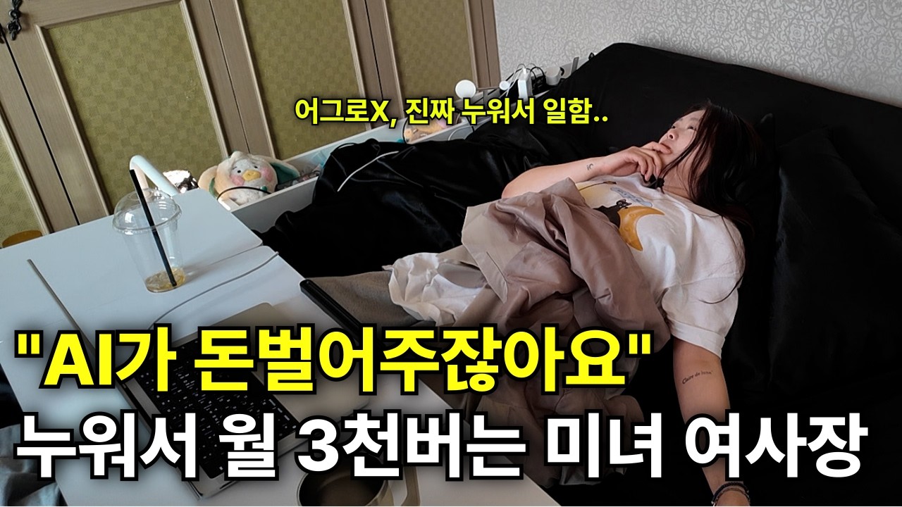 진짜 누워서 돈버는 젊은 여사장님(상세페이지 디자인 사업)