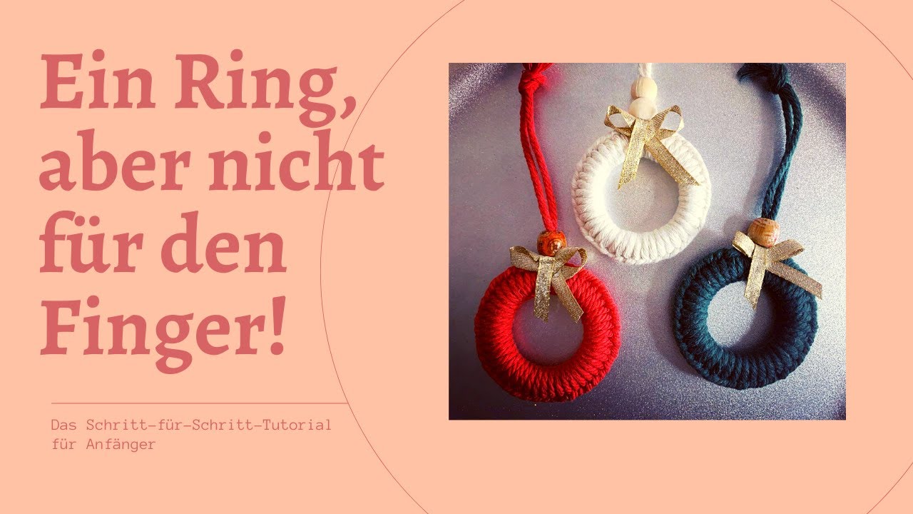Diesen Makramee Weihnachtsring schaffst du in unter 5 minuten!