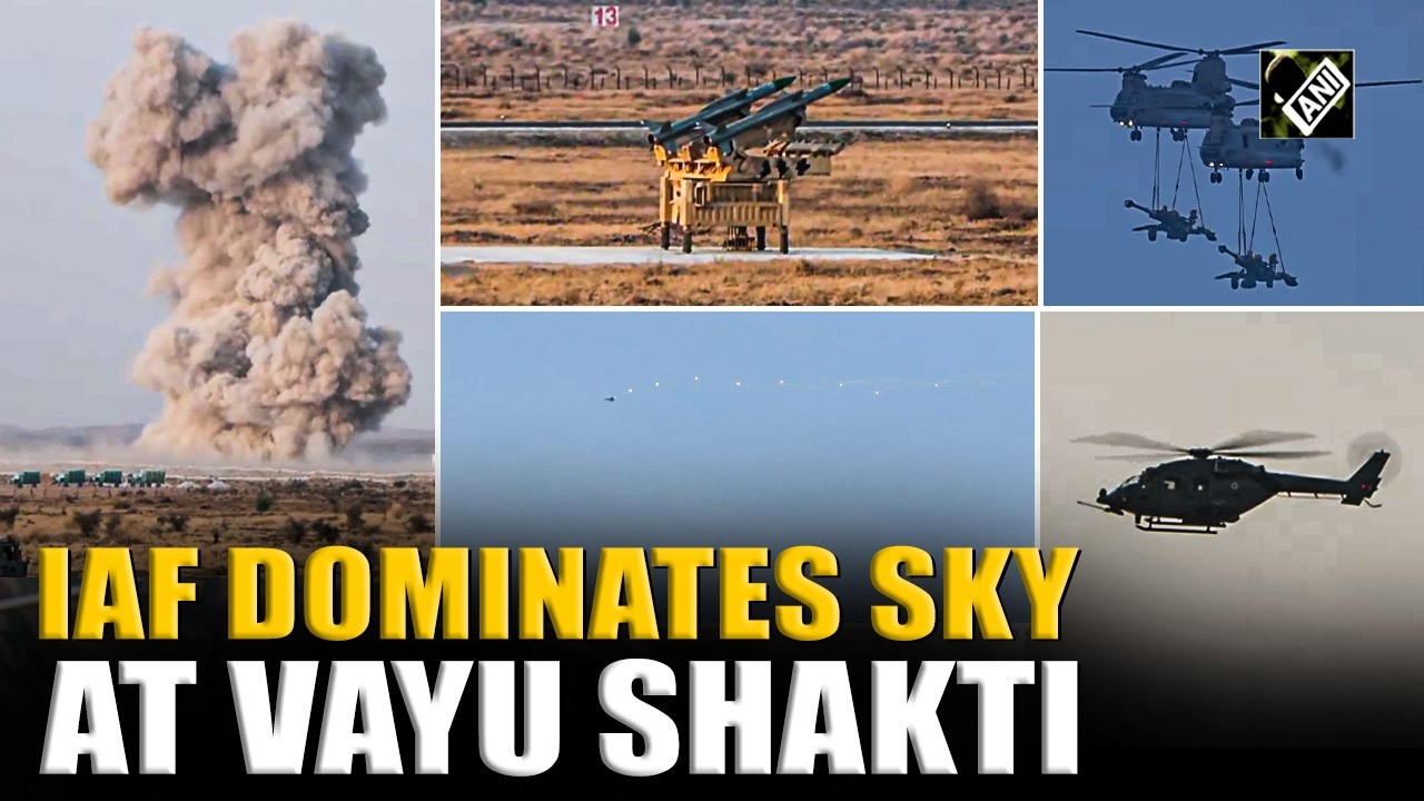 Vayu Shakti: IAF displays full scale air dominance with Tejas, Rafale, Sukhoi, Chetak, Apache & more