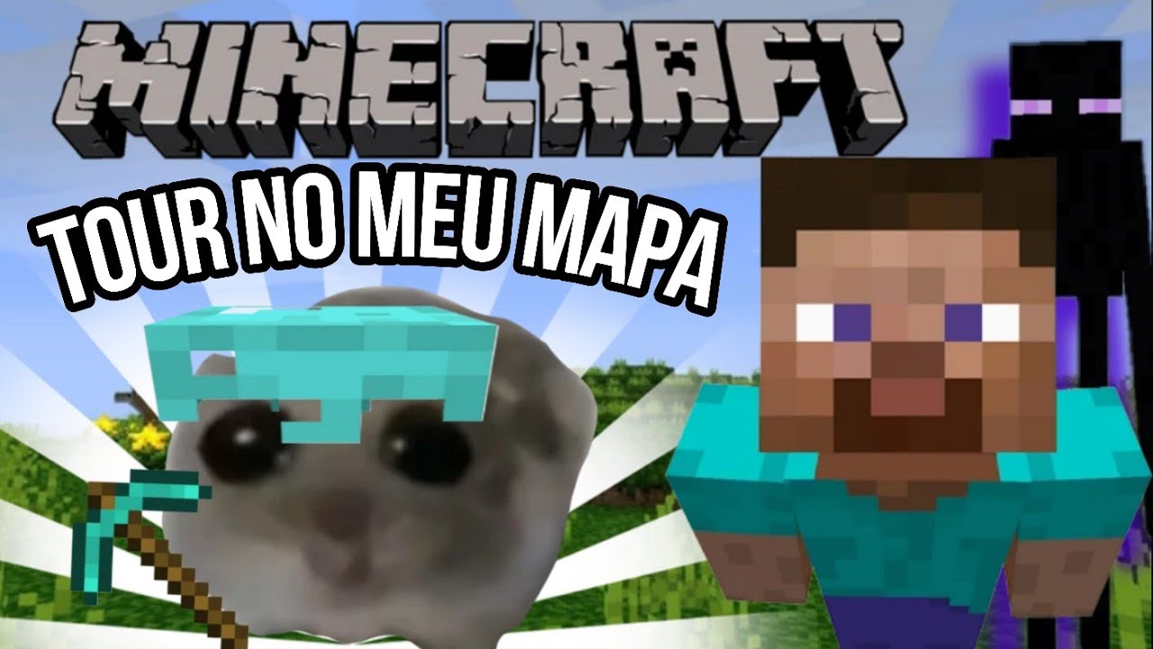 TOUR PELO MEU MUNDO DO MINECRAFT | CONSTRUÍ UM ENDERMAN GIGANTE