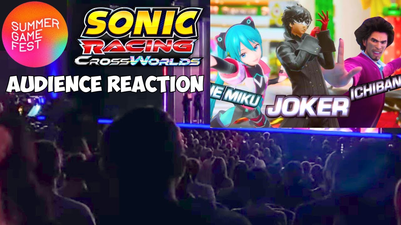 РЕАКЦИЯ ЗРИТЕЛЕЙ В РЕЖИМЕ РЕАЛЬНОГО ВРЕМЕНИ на Sonic Racing Crossworlds на Summer Game Fest 2025