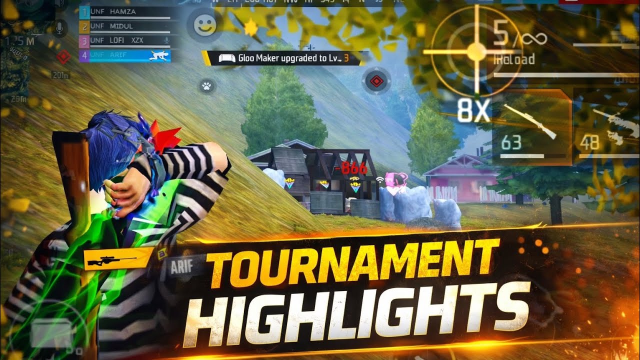 FREE FIRE TOURNAMENT HIGHLIGHT UNF ESPORTS #freefire #freefireesports #highlights 