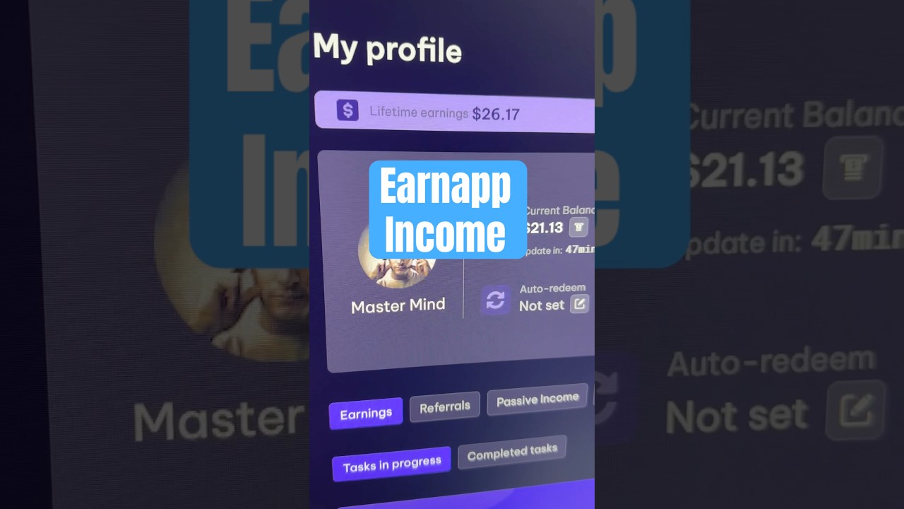 Earnapp Passive Income Earnings