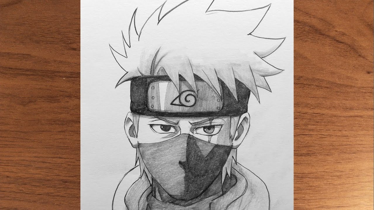 Easy Anime Drawing || How to Draw Kakashi Hatake Step by Step || Anime Drawing for Beginners