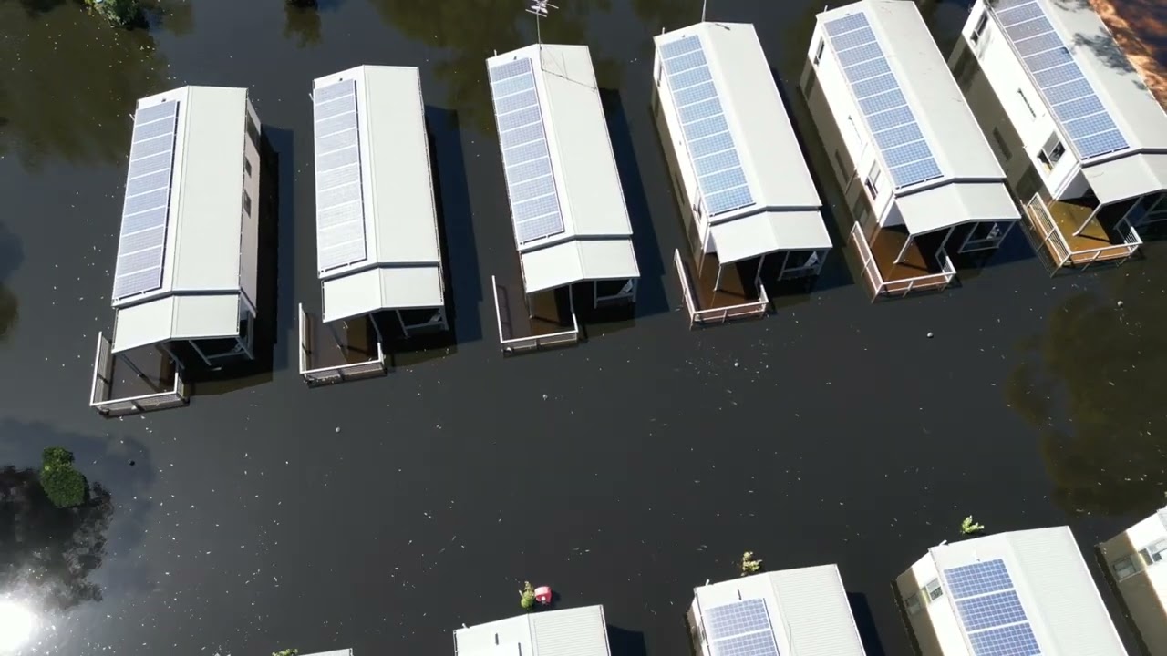 Mildura Riverside Flood 2022 UPDATE - Cabins Drowned