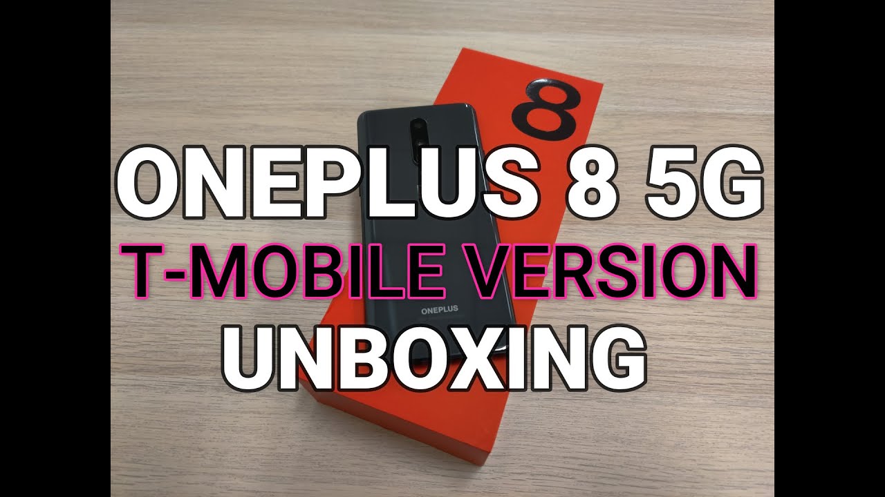 OnePlus 8 5G (T-Mobile version) Onyx Black Unboxing!!!