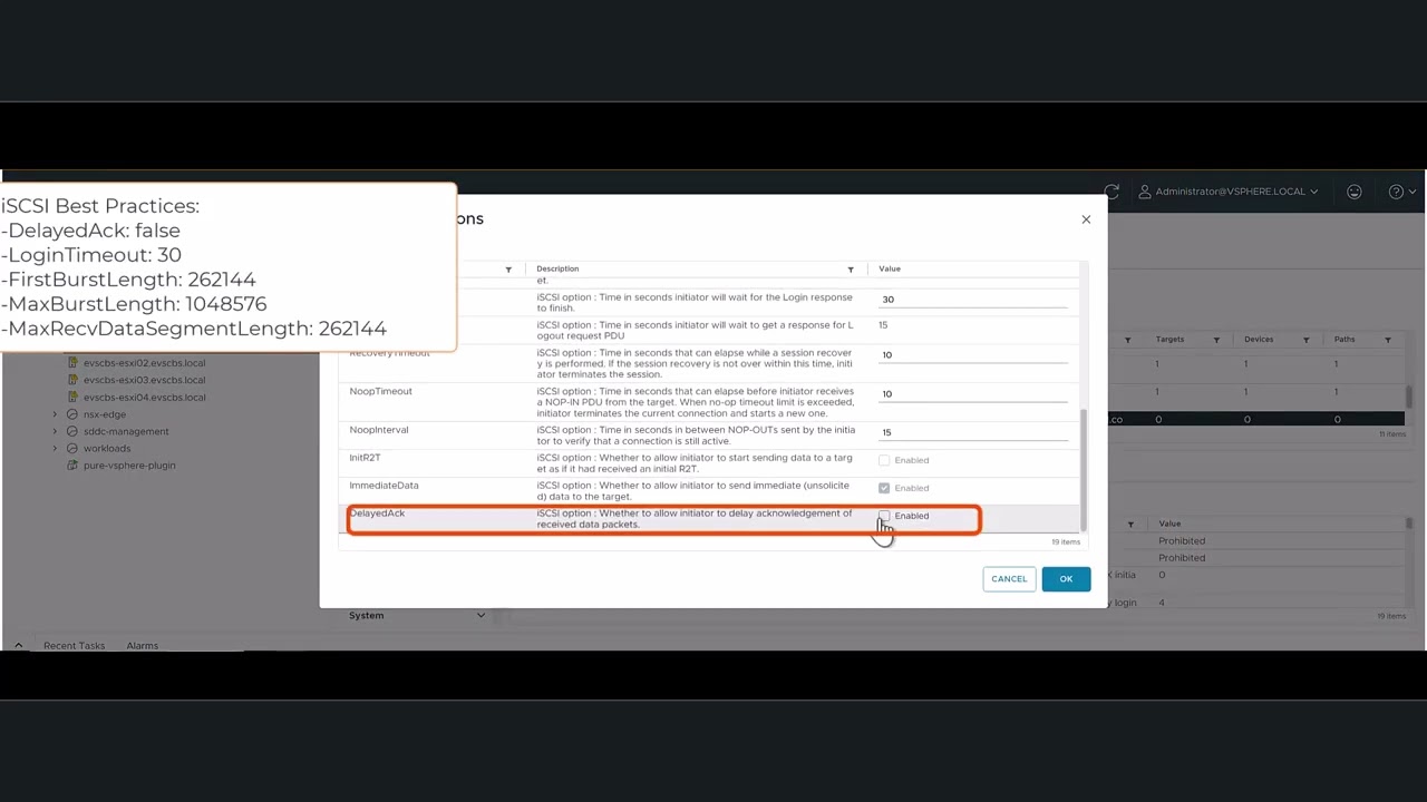 Elastic VMware Service and Pure Cloud Block Store iSCSI Setup Demo