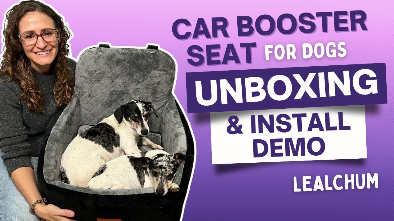 Unboxing & Install Demo Lealchum Car Booster Seat for Dogs