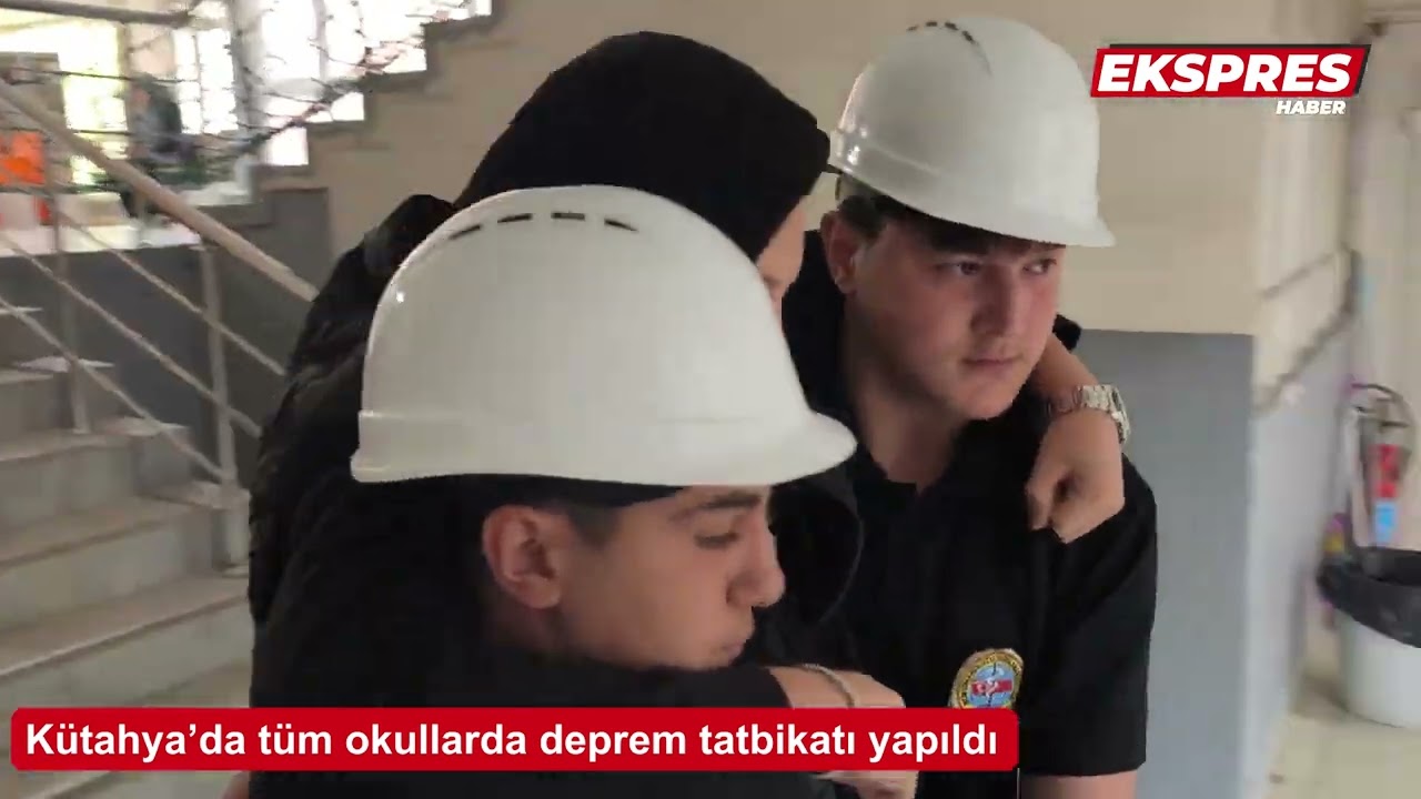 Kütahya’da tüm okullarda deprem tatbikatı yapıldı