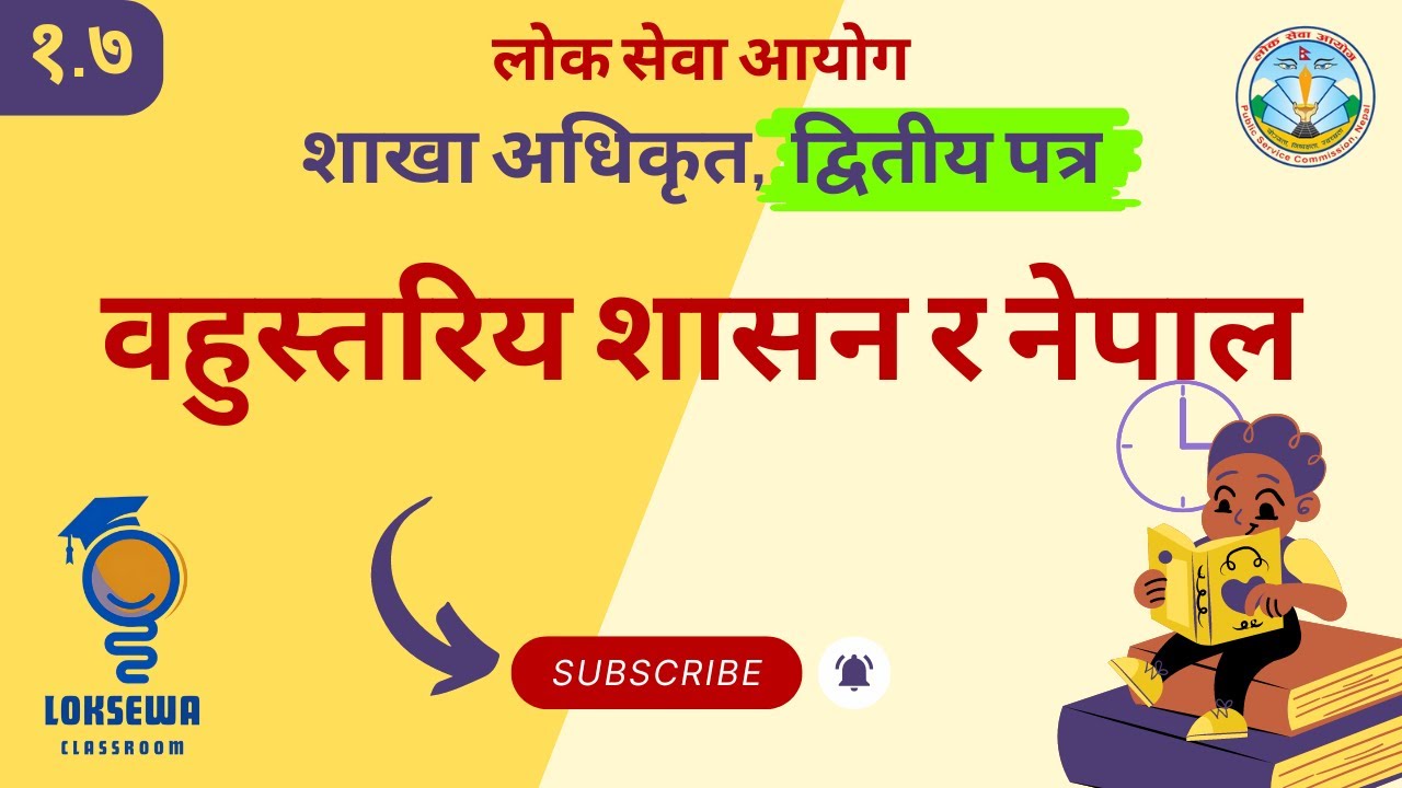 १.७ वहुस्तरिय शासन र नेपाल । शाखा अधिकृत, द्वितीय पत्र (शासन प्रणाली)