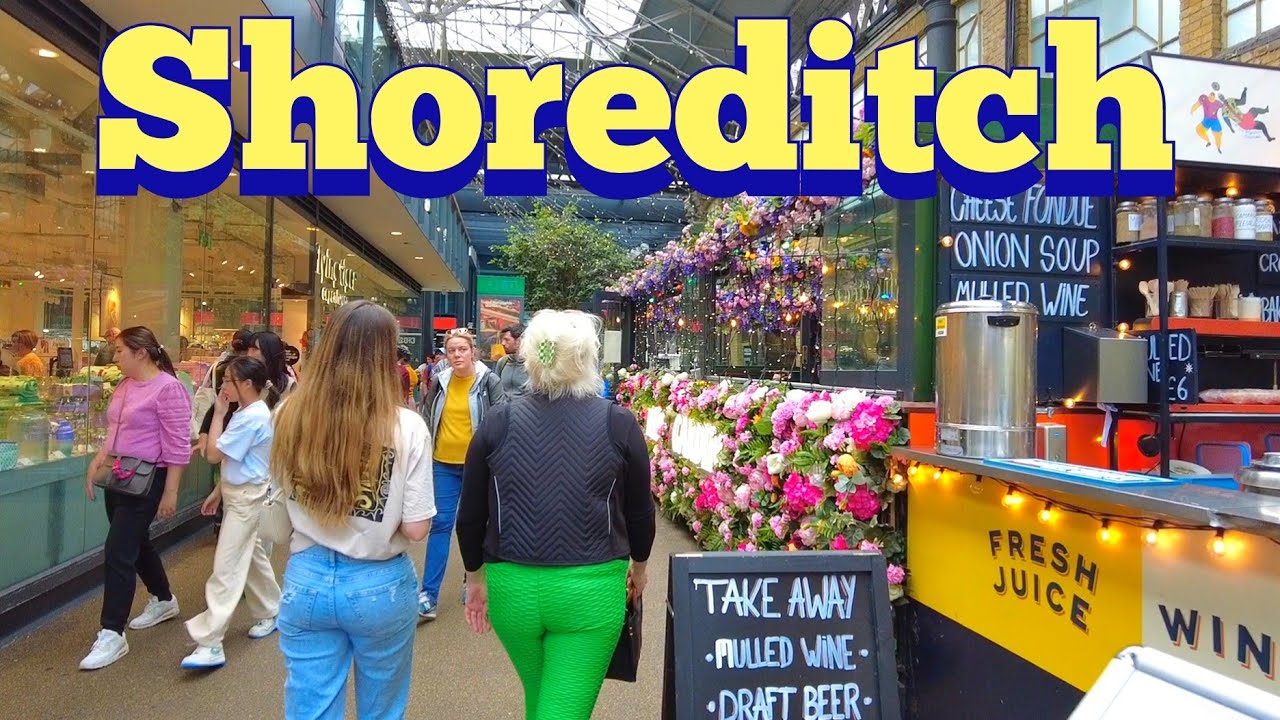 London SHOREDITCH Brick Lane & Spitalfields Market | Walking Tour 🇬🇧