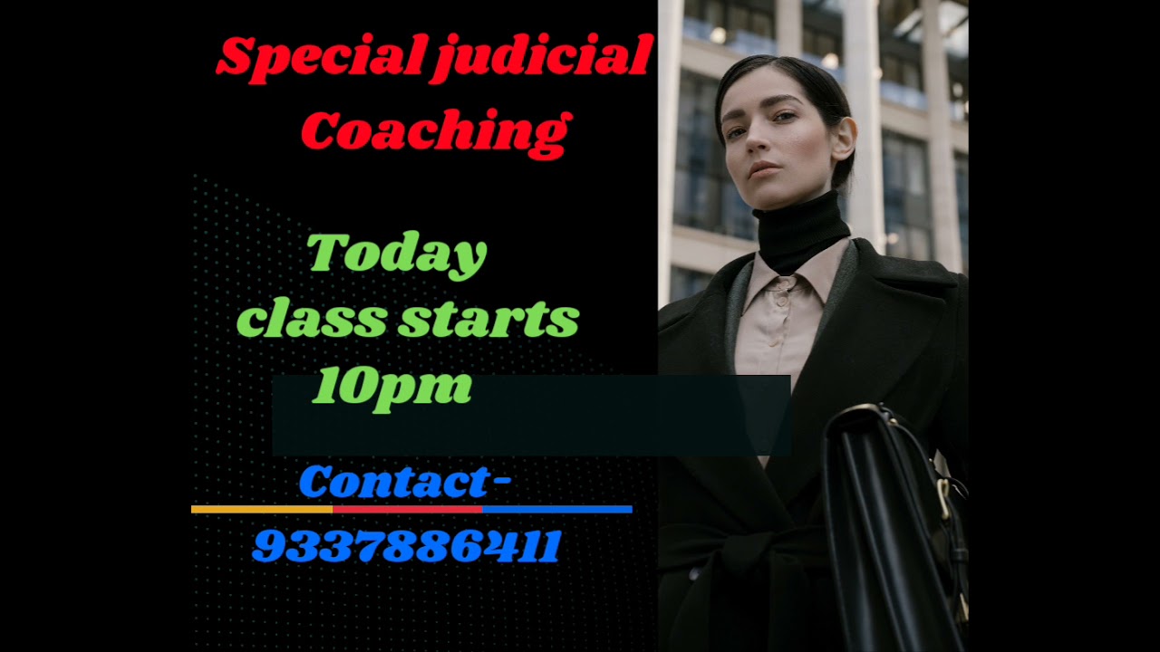 Special judicial coaching classes(sub-I.P.C)