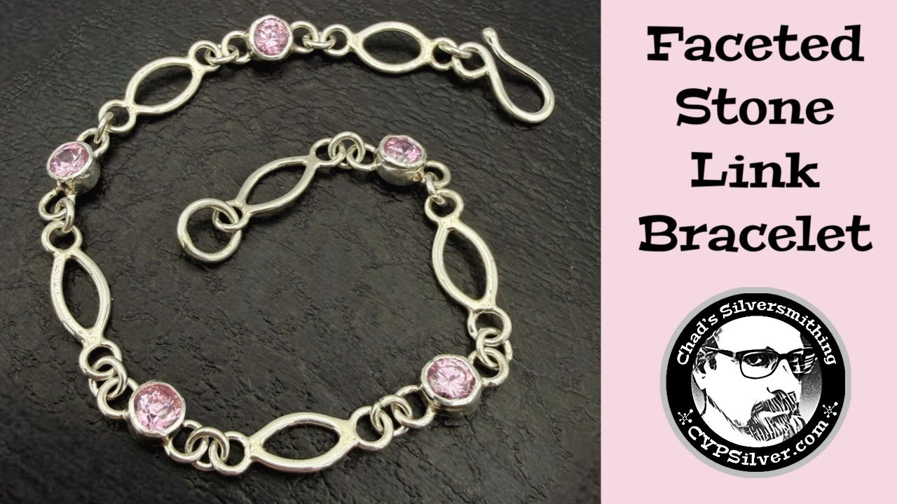 Simple Faceted Stone Bracelet