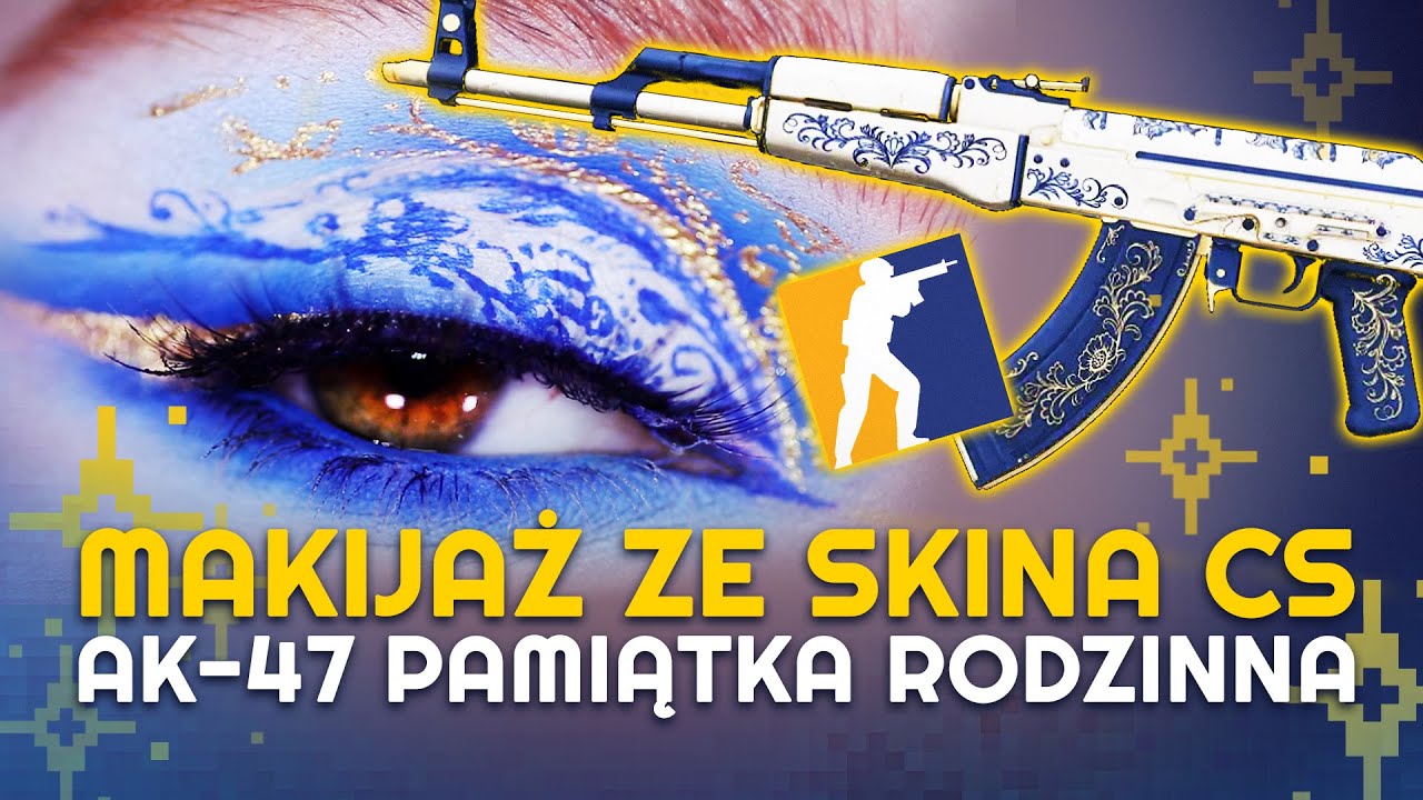 Zrobiłam MAKIJAŻ inspirowany skinem z CS2! | AK-47 Pamiątka Rodzinna