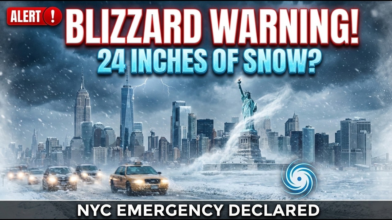 NYC Blizzard WARNING! 18–24 Inches of Snow Incoming 🌨️ Tri-State Emergency Declared